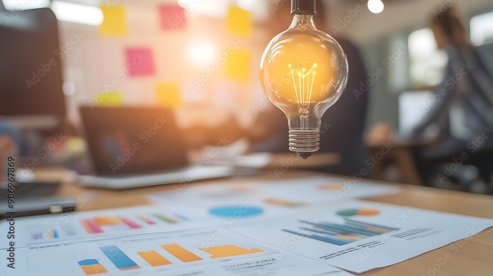 Poster illuminating insights:analyzing data for business success