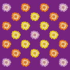 seamless pattern with flowers