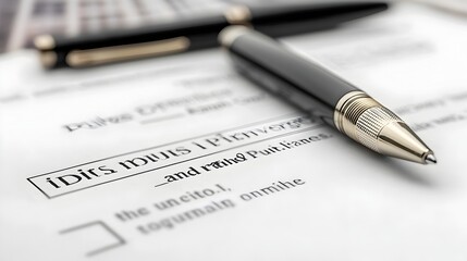 Approved Business Loan Document with Pen on Desk for Financial Planning and Management