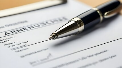 Approved Business Loan Documentation with Pen on White Background