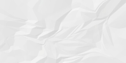 White wrinkly backdrop paper background. panorama grunge wrinkly paper texture background, crumpled pattern texture. paper crumpled texture. white fabric crushed textured crumpled.