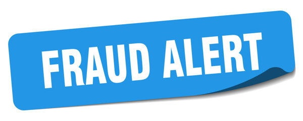 FRAUD ALERT STICKER