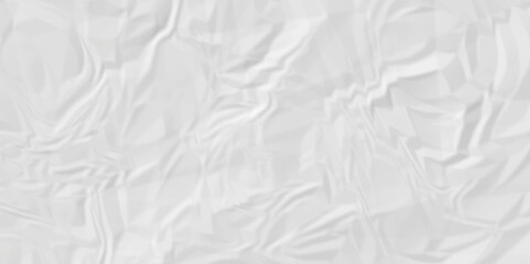 White wrinkly backdrop paper background. panorama grunge wrinkly paper texture background, crumpled pattern texture. paper crumpled texture. white fabric crushed textured crumpled.