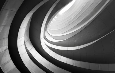 Fototapeta premium Abstract spiral staircase