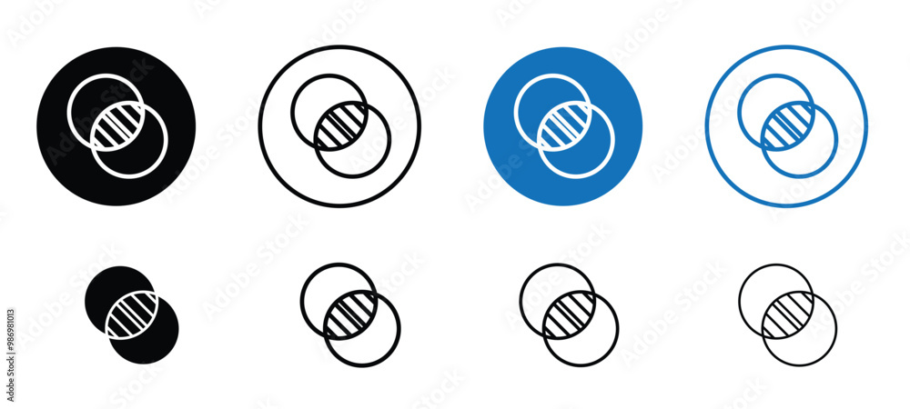 Poster set of opacity icons, opacity icon editable set in outlined and filled styles, opacity icon concept 