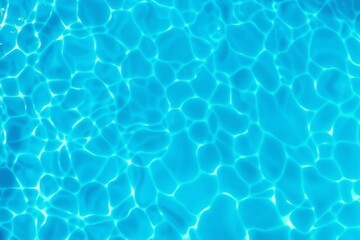 Obraz premium A clear pool water surface reflecting sunlight, ideal for summer, travel, or aquatic-themed designs.
