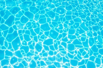 A clear pool water surface reflecting sunlight, ideal for summer, travel, or aquatic-themed designs.