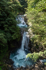 山梨県西沢渓谷の七ツ釜五段の滝