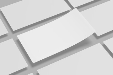 Slides presentation mockup blank . 3d rendering