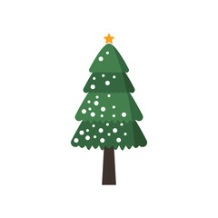 Christmas pine tree icon