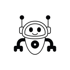 Projector Robot vector icon