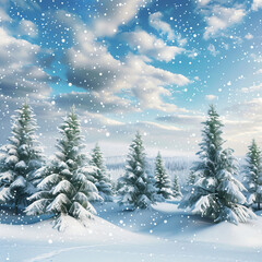 3D Christmas tree with bokeh lights design