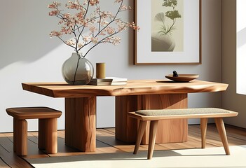 wood desk