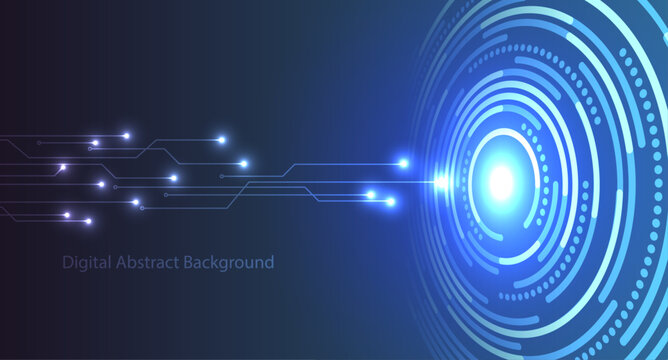 Abstract technology circuit background digital concept. Design for futuristic, fiber optic, wave, telecoms, digital, internet, online.