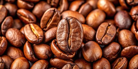 Fototapeta premium copy space with isolated espresso or coffee bean for stock photo