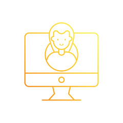 Digital Profile vector icon