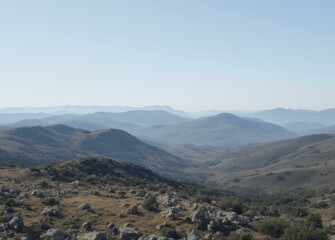 Midday View of Mount Kosciuszko with Clear Skies
