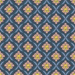 seamless pattern with flowers