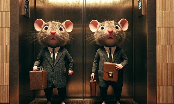 Two Mice in Suits