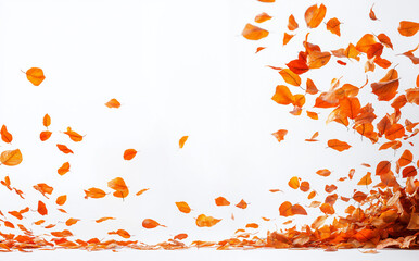 Floating leaves autumn
