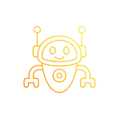 Projector Robot vector icon