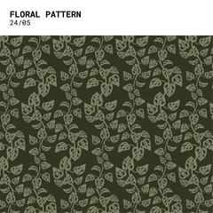floral pattern natural flower and leaf, modern pattern print decoration