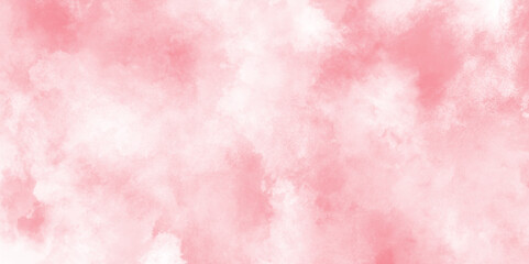 Stain artistic hand painted texture of pink, pastel hand painted watercolor of pink texture, Abstract grainy fantasy smooth light pink watercolor paper texture with clouds, Grunge pink background.