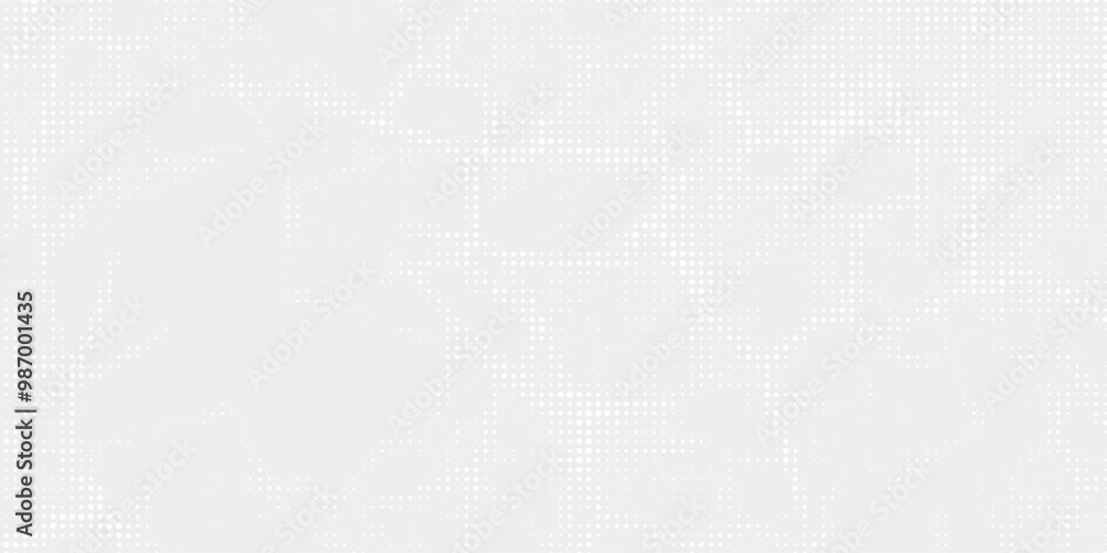 Aufkleber dot white gray wave light technology texture background. abstract big data digital concept. 3d rende