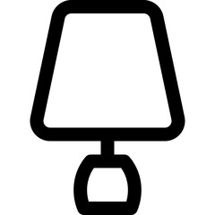 lamp electronic icon style outline