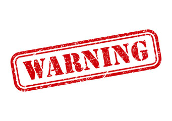Warning stamp symbol, label sticker sign button, text banner vector illustration