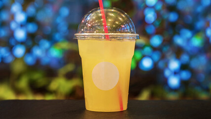 disposable cup for coffee or tea in cafe. Hot coffee in white paper cup isolated on wood table background. Blank paper cup of coffee in a coffee shop for the application logo. coffe paper cup bean