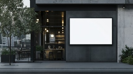 Obraz premium Mock-up for advertisement blank billboard in the city