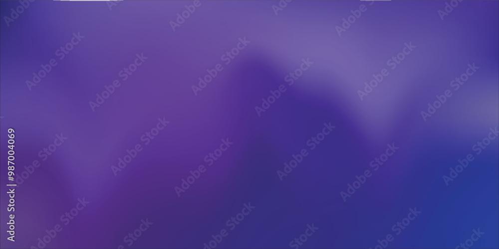 Aufkleber smooth purple and blue gradient abstract background with a subtle touch of grainy texture