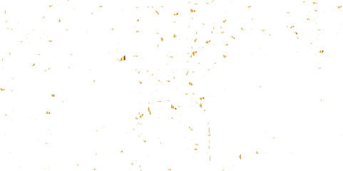 Doted and confetti golden glitter on transparent background. Shiny glittering dust. Gold glitter sparkle confetti that floats down falling. Vector illustration.