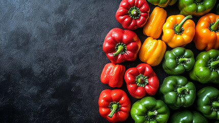 red and yellow peppers