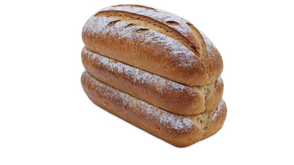 fresh bread isolated on transparent background 