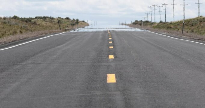 road during a heatwave