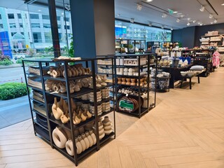 KUALA LUMPUR, MALAYSIA - AUGUST 28, 2024: HM HOME store at big shopping center.