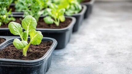 Urban rooftop garden soil beds growing fresh vegetables, sustainable urban agriculture