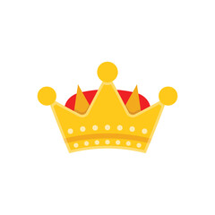 Princess crown icon in flat style. Queen diadem vector illustration on isolated background. Luxury tiara sign business concept.