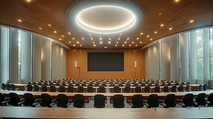 Big auditorium like boardroom for 30 people.
