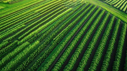 Aerial view of lush farmland supported by healthy, nutrient-dense soil