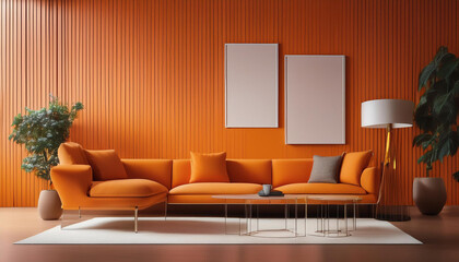 Minimalist room interior with a simple but elegant design