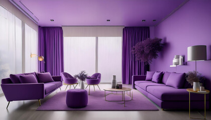 Modern living room interior design