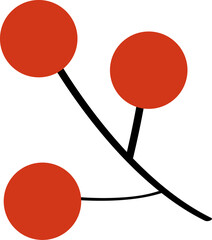 frame of christmas plant