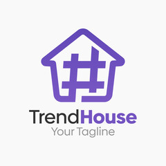 Trend House Logo Design Template. Good for Business, Agency, Community and Organization