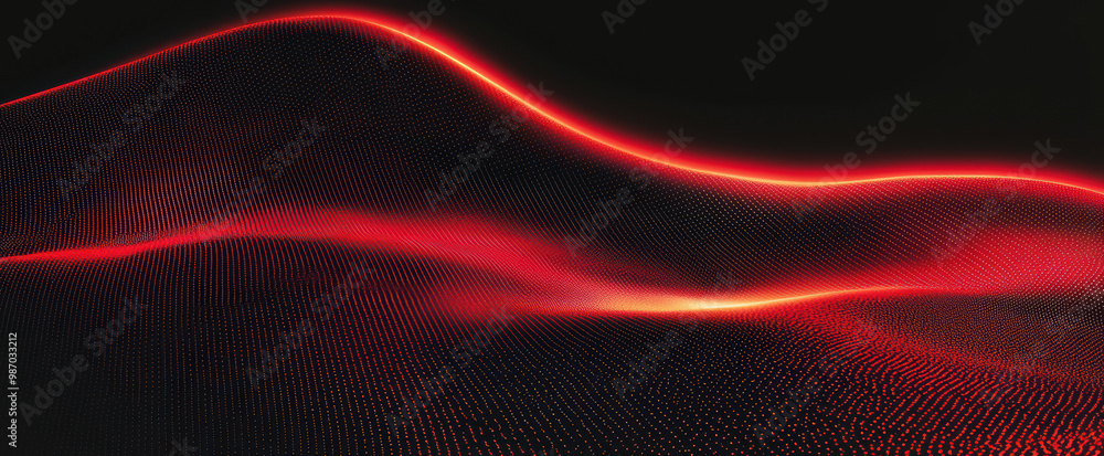 Poster grainy background. a mesmerizing abstract design featuring flowing red lines and a dynamic pattern, 