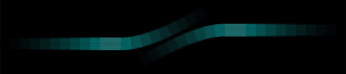 Futuristic Blue Wave Abstract Background. dark background. abstract geometric stripes. Glowing Blue Lines on Black. Modern Digital Flow Design. Tech-Inspired Blue Gradient Pattern. Dynamic Light Wave 