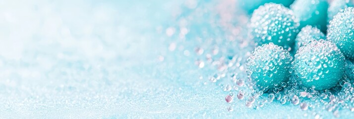  A tight shot of toothbrushes, each with drops of water resting atop their bristles