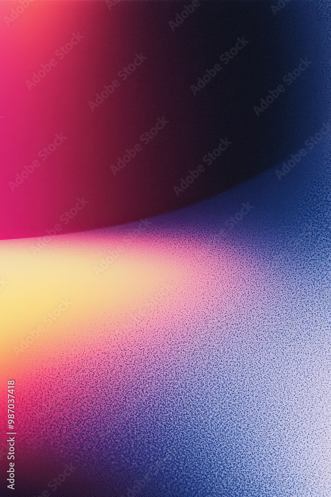 Poster grainy background. a vibrant abstract background featuring a blend of warm and cool colors, creating